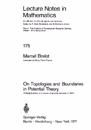 خرید و دانلود نسخه کامل کتاب On Topologies And Boundaries In Potential Theory