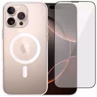 کاور مسیر مدل Clear Magnetic Magsafe مناسب برای گوشی موبایل اپل Iphone 16 Pro Max به همراه محافظ صفحه نمایش | کالا مکس