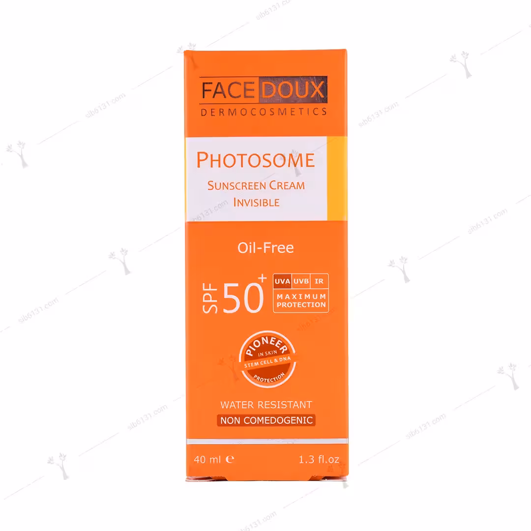 کرم ضد آفتاب بی رنگ spf 50 فیس دوکس فاقد چربی 40 میلی لیتری
