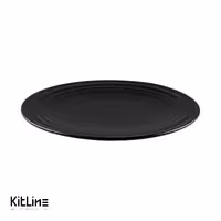 بشقاب پرسلین 30 سانتیمتری مشکی آرتیزان مدل رینگ