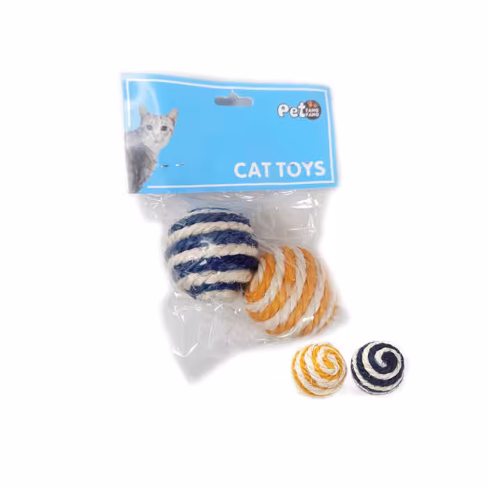 اسباب بازی گربه توپ کنفی (2 عددی)