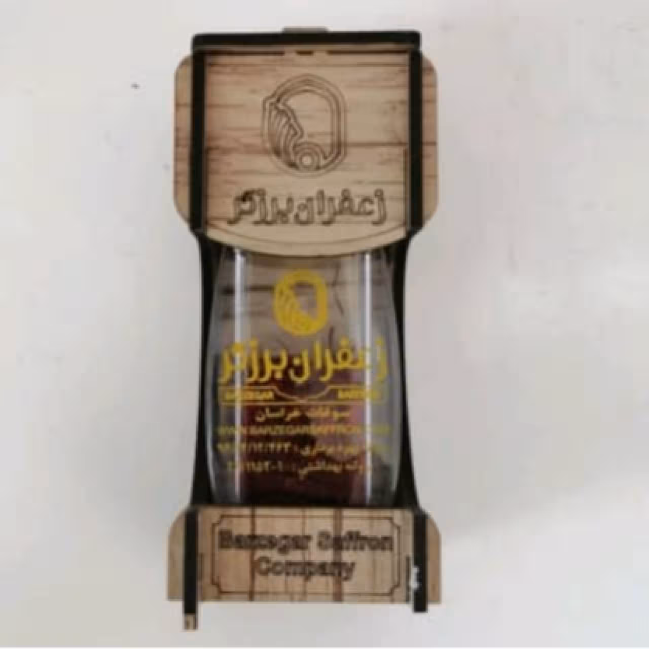 زعفران نگین ممتاز کریستال چوبی 3 گرم آقای عطار