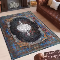 فرشینه مخمل6متری کد653 استوپ دار روحا(ماهگل)
