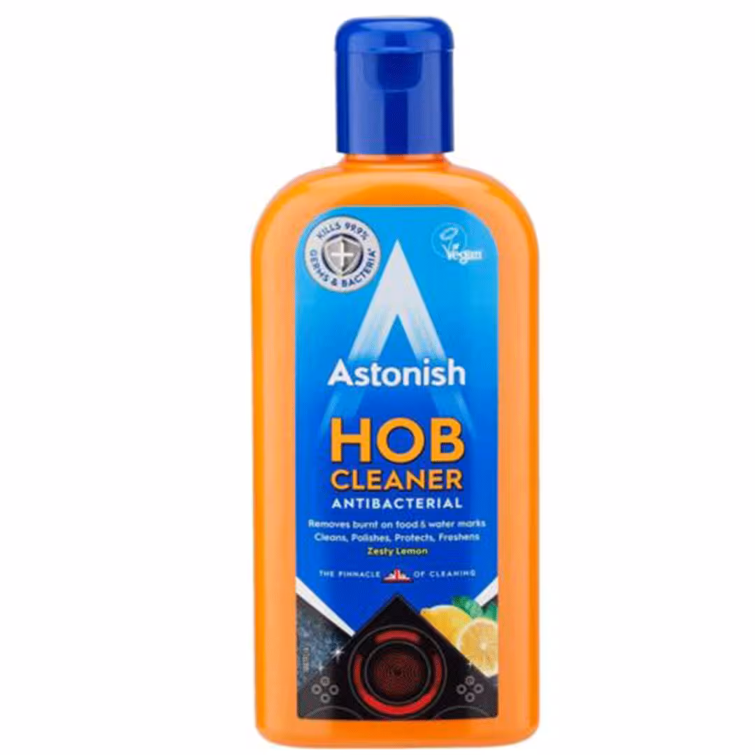 کرم پاک کننده انگلیسی آستونیش اجاق گاز و مایکروفر 235 میل Astonish Hob Cream Cleaner Antibacterial