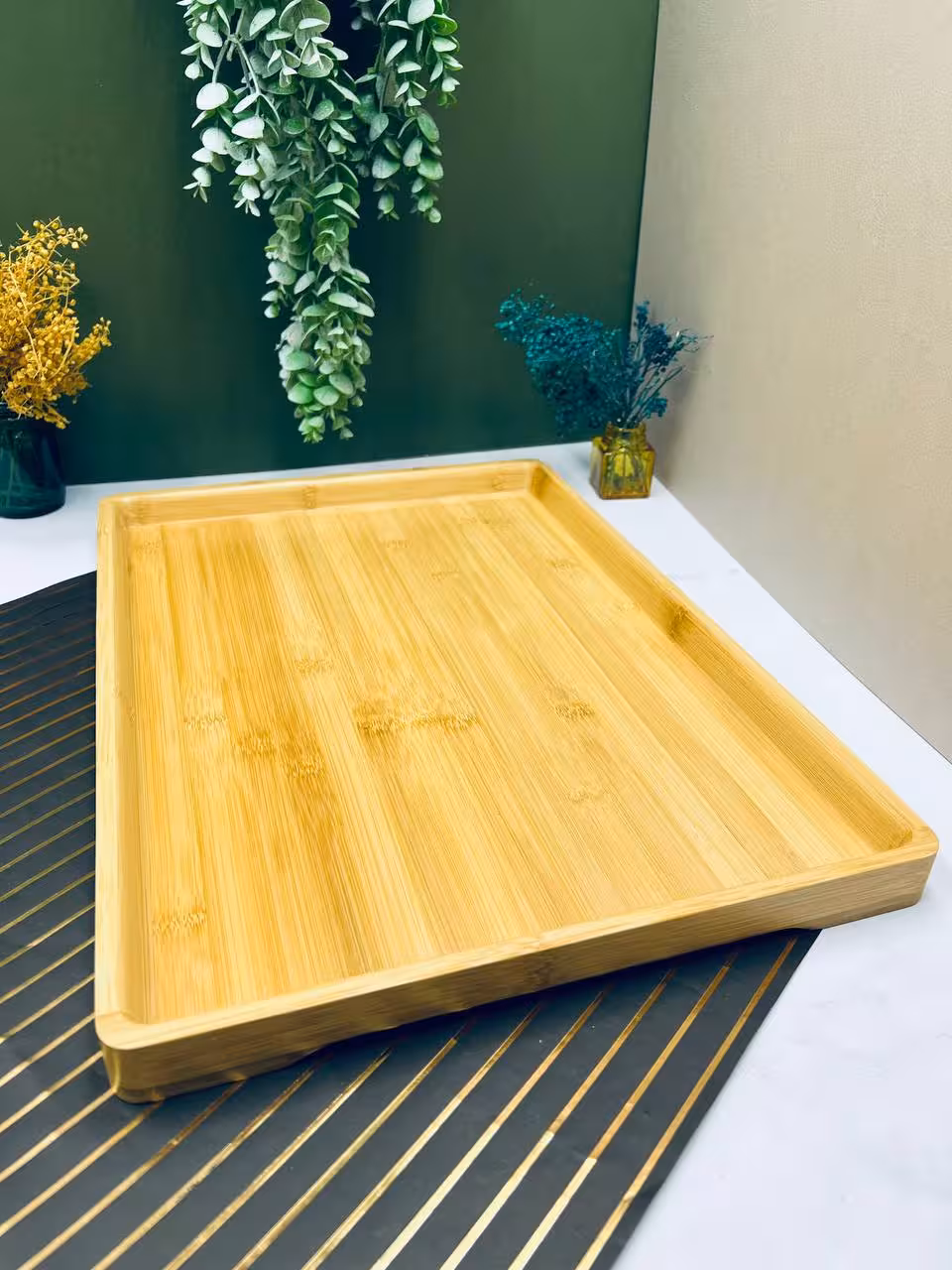سینی چوبی بامبو بزرگ bm122