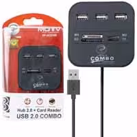 هاب و ریدر 3 پورت USB2.0 Combo XP- HC836G
