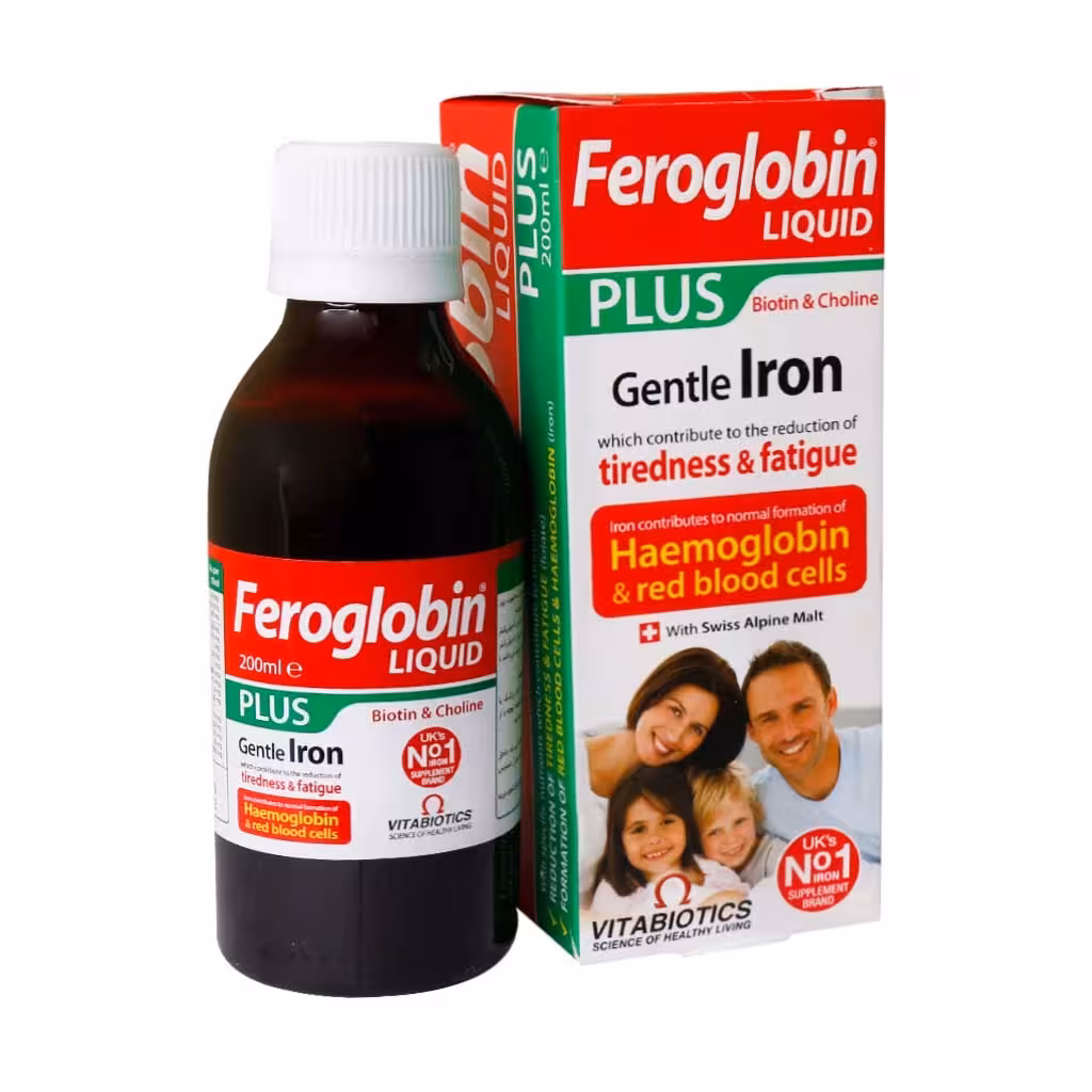 شربت فروگلوبین پلاس ویتابیوتیکس 200 میلی‌لیتر | Vitabiotics Feroglobin Plus Syrup 200ml