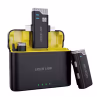 میکروفون یقه ای بی‌سیم گرین لاین مدل GN2IN1MIC360D