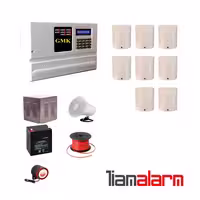 پکیج دزدگیر اماکن باسیم مدل جی ام کا سیم کارتی و تلفنی GM910PR8