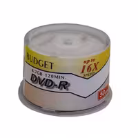 DVD خام باجت BUDGET بسته 50 عددی