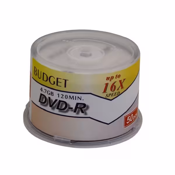 DVD خام باجت BUDGET بسته 50 عددی