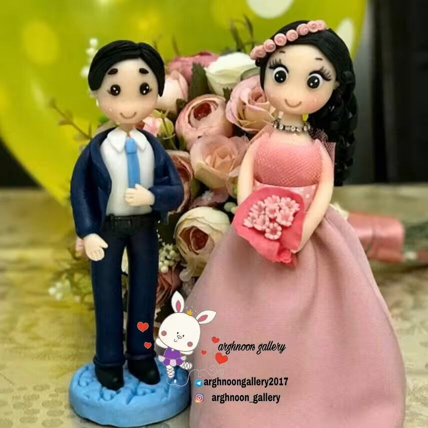 تاپر کیک عروس و داماد