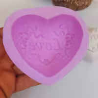 قالب قلب سیلیکونی بزرگ مناسب شمعسازی 