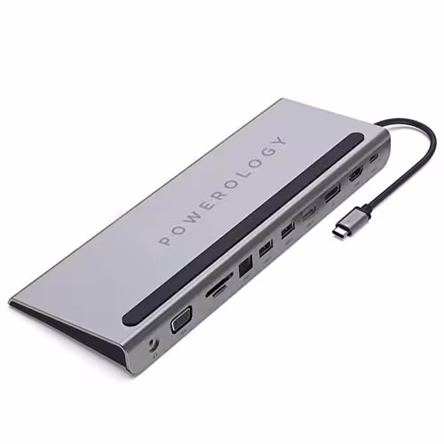 هاب تایپ سی 11 کاره 100 واتی پاورولوژی مدل Powerology p11chbmcgy