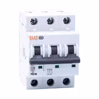 کلید مینیاتوری 3 پل 20 آمپر RB-M-3P-C20-6KA رعد