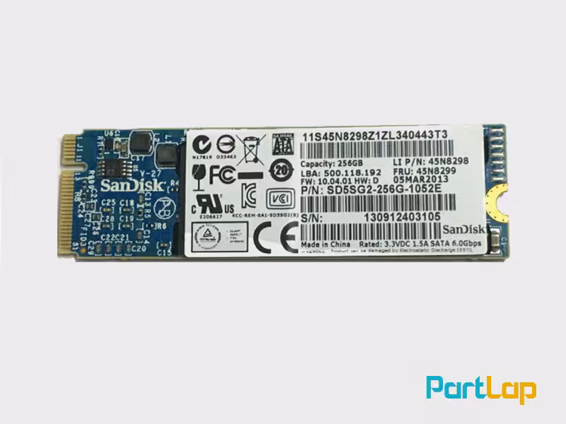 حافظه SSD M.2 2270 سن دیسک مدل 45N8482 ظرفیت 256 گیگابایت
