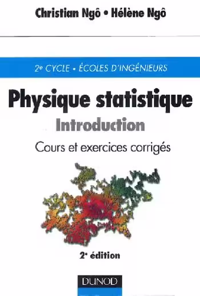 خرید و دانلود نسخه کامل کتاب Physique statistique: introduction. Cours et exercises corrigees