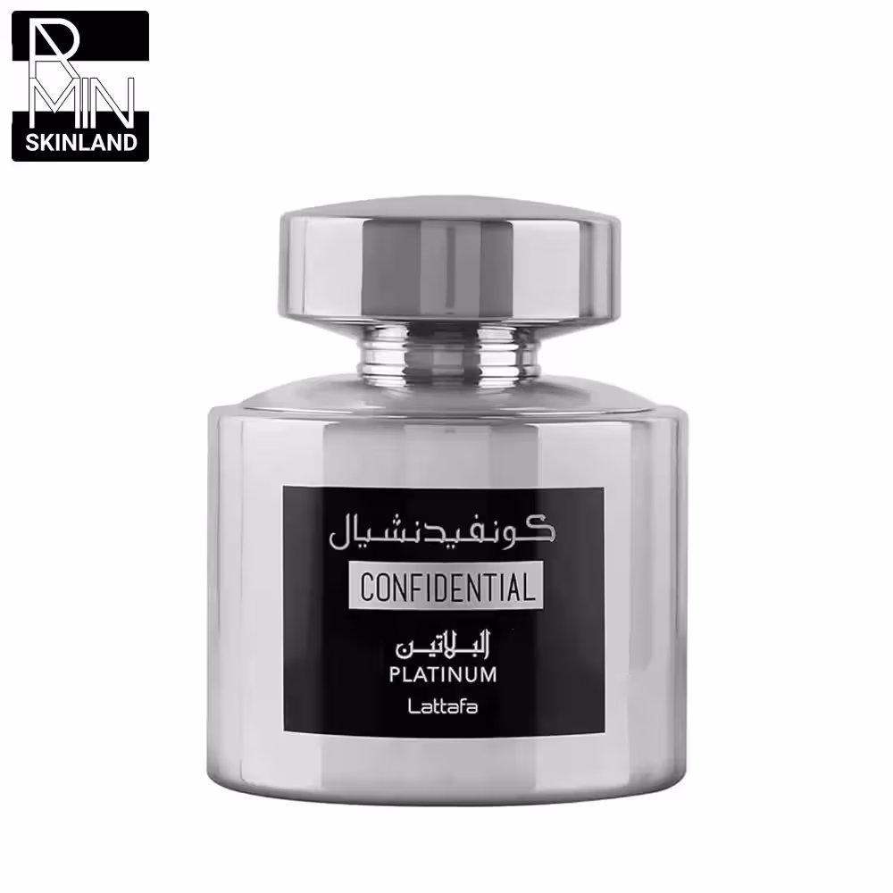 عطر مردانه لطافه مدل Confidential Platinum حجم 100ml