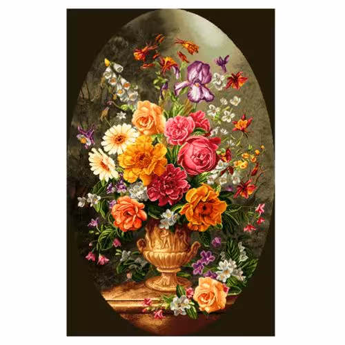 طرح گل وگلدان کد 25195