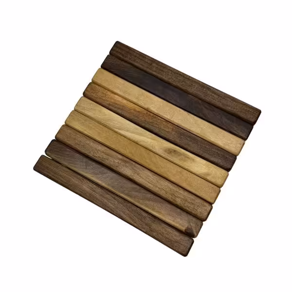 زیرقابلمه ای مدل چوب گردو | کالا مکس