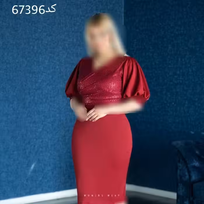 پیراهن کوتاه مجلسی پولک و کرپ کش  کوتاه   و دامن کرپ کش مجلسی  از سایز 38تا 46 ارسال رایگان