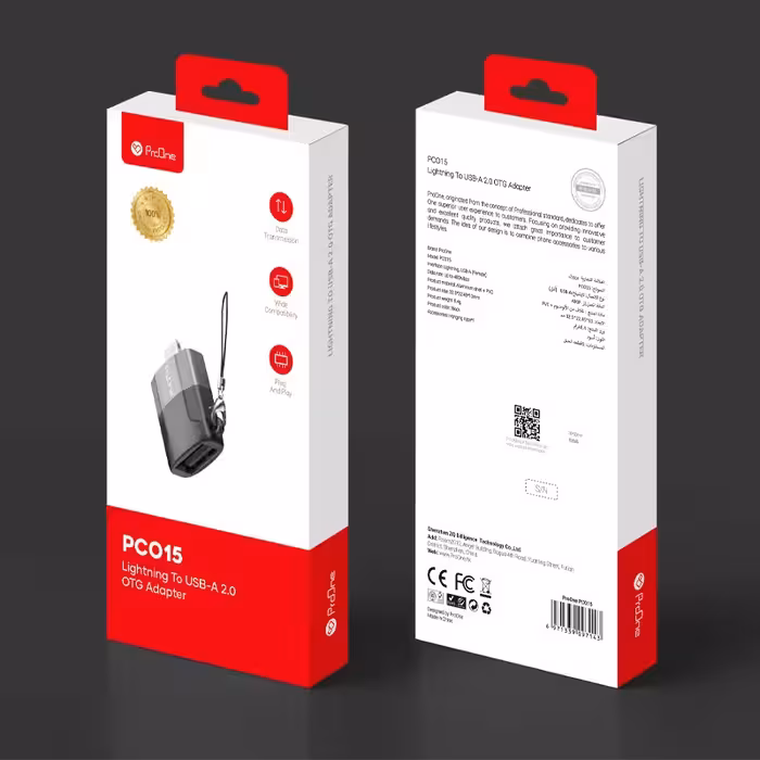 مبدل OTG لایتنینگ به USB-A پرووان مدل PCO15