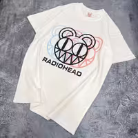 تیشرت طرح Radiohead Logo Dizzy Glitch