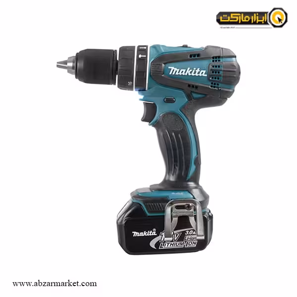 دریل شارژی چکشی ماکیتا لیتیوم 18 ولت مدل DHP456RFE