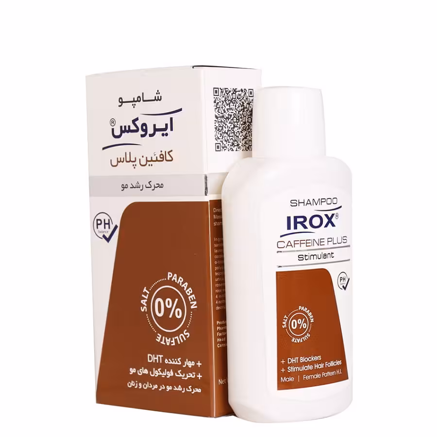 شامپو مو ایروکس مدل کافئین پلاس