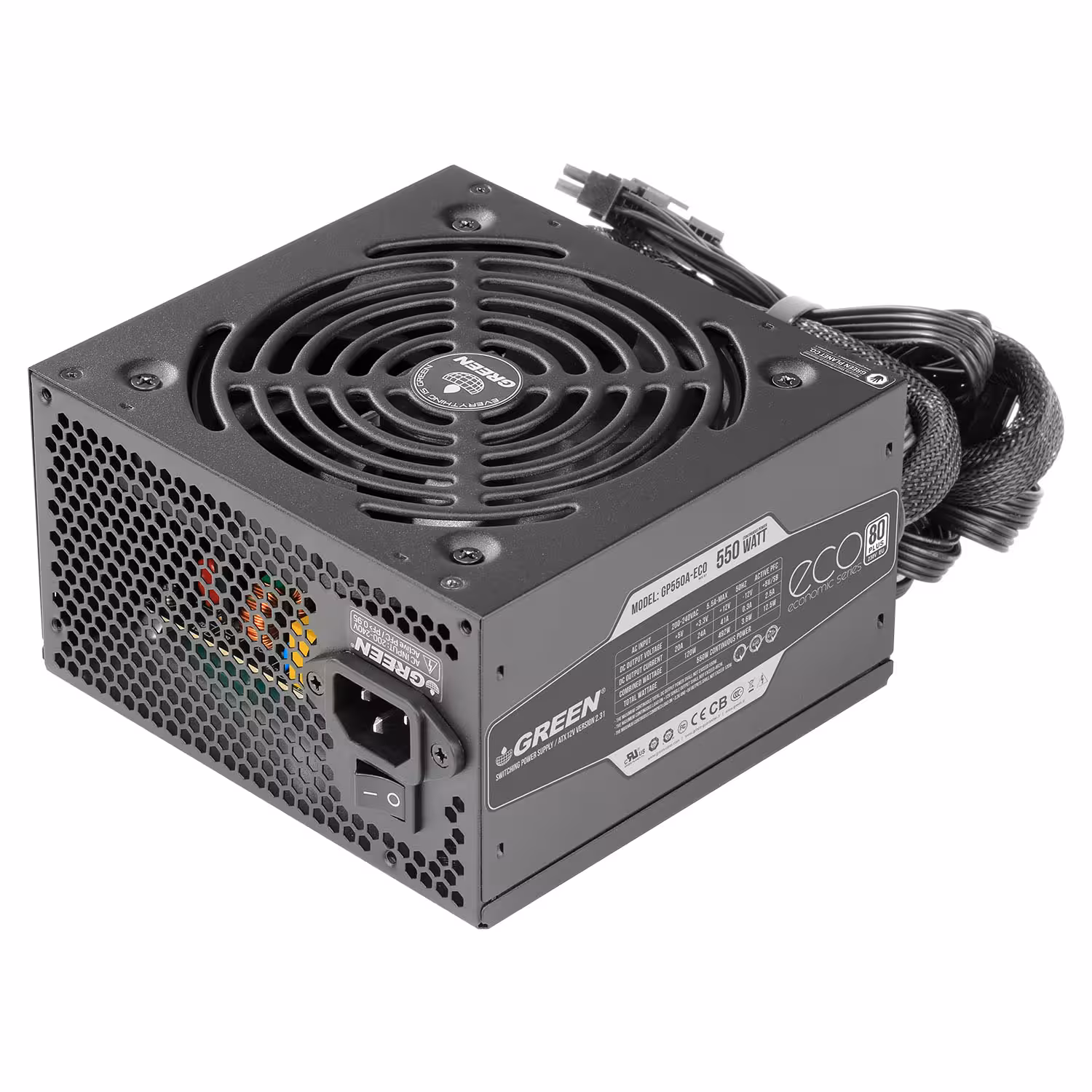 پاور گرین GREEN GP550A-ECO Rev3.1 POWER SUPPLY