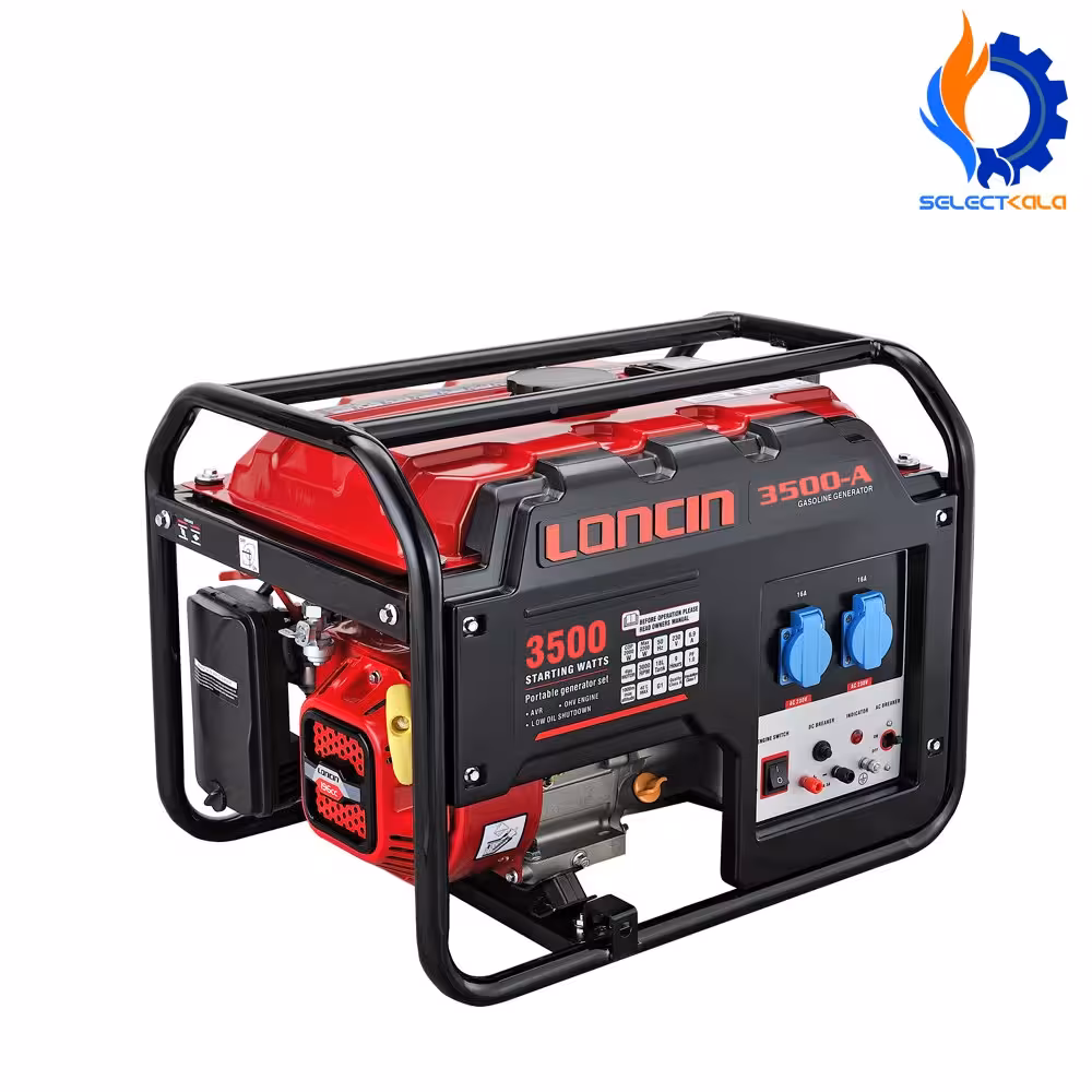 موتور برق لانسین مدل LC6500DAS ظرفیت ۵ کیلووات بنزینی استارتی