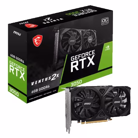 کارت گرافیک ام اس آی GeForce RTX 3050 VENTUS 2X 6G OC