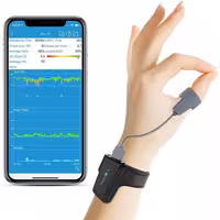 پالس اکسیمتر هوشمند برندCHECKME 02 PRO اکسیژن/اکسیژن خون /ضربان قلب