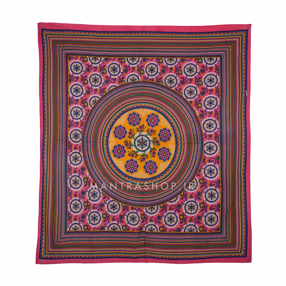 روتختی هندی دونفره همراه با روبالشتی کد 357