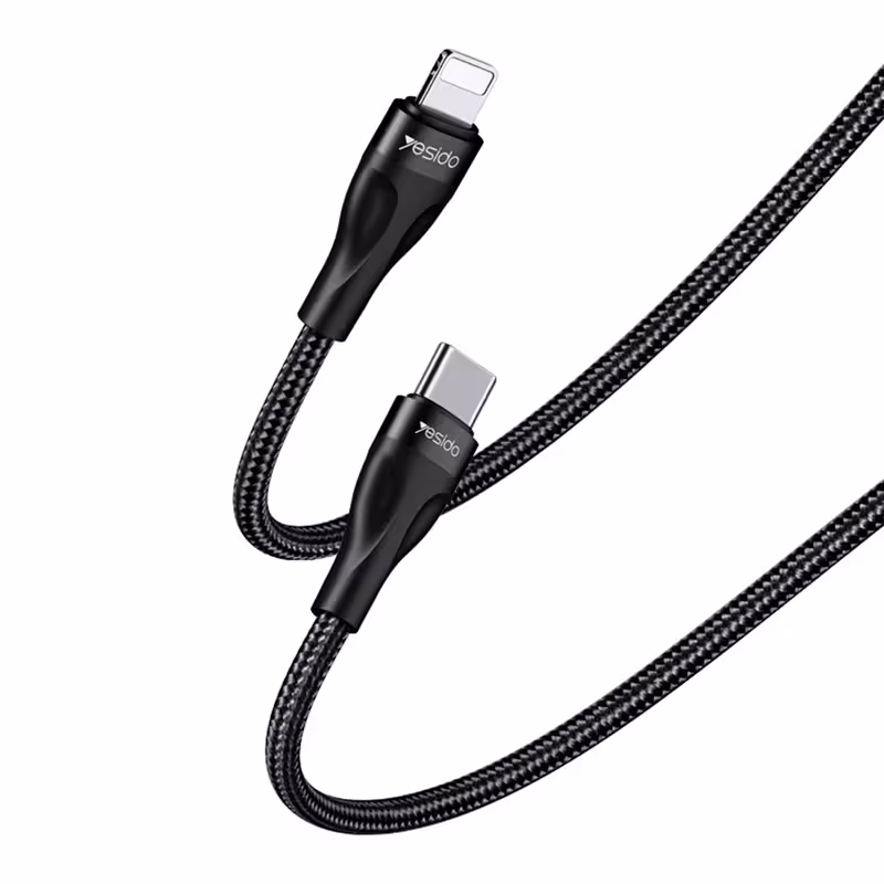 کابل تایپ سی به لایتنینگ 30 سانتی پاور بانک یسیدو مدل Yesido Type-C to Lightning CA82