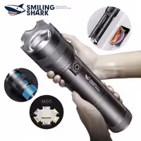 چراغ قوه پر نور شارژی اسمایلینگ شارک SD-0523