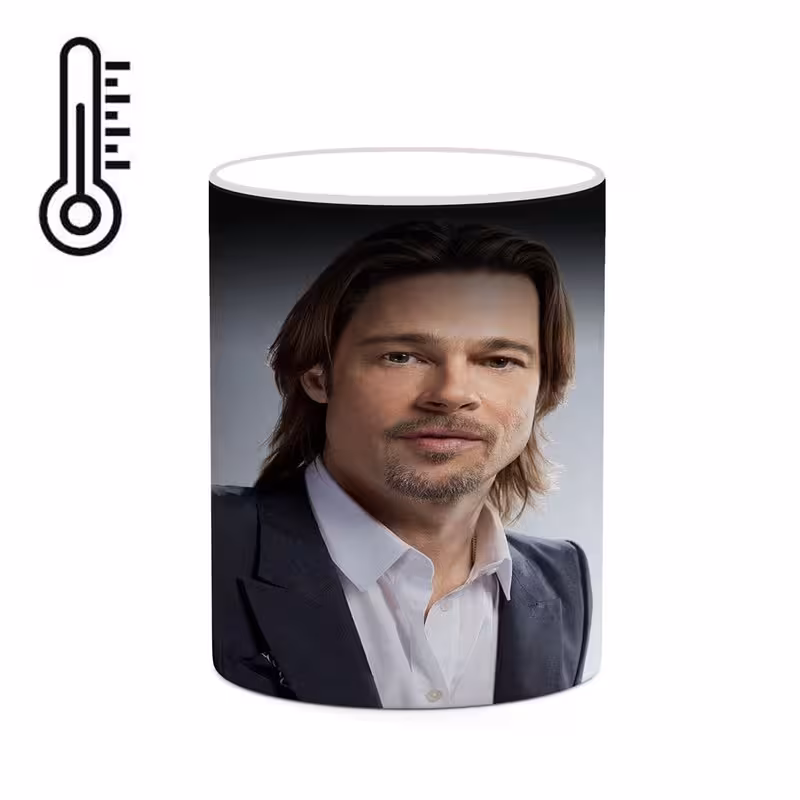ماگ حرارتی چیتوکالا طرح برد پیت Brad Pitt مدل mgh25303