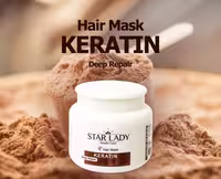 ماسک موی استارلیدی مدل Keratin حجم 500 میلی لیتر ا Star Lady Keratin Hair Mask 500ml