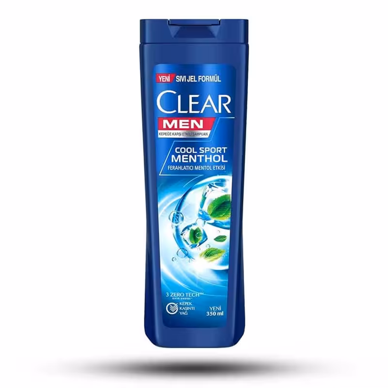 شامپو ضد شوره مردانه کلیر مدل Cool Sport Menthol حجم 350 میل 100% اصل