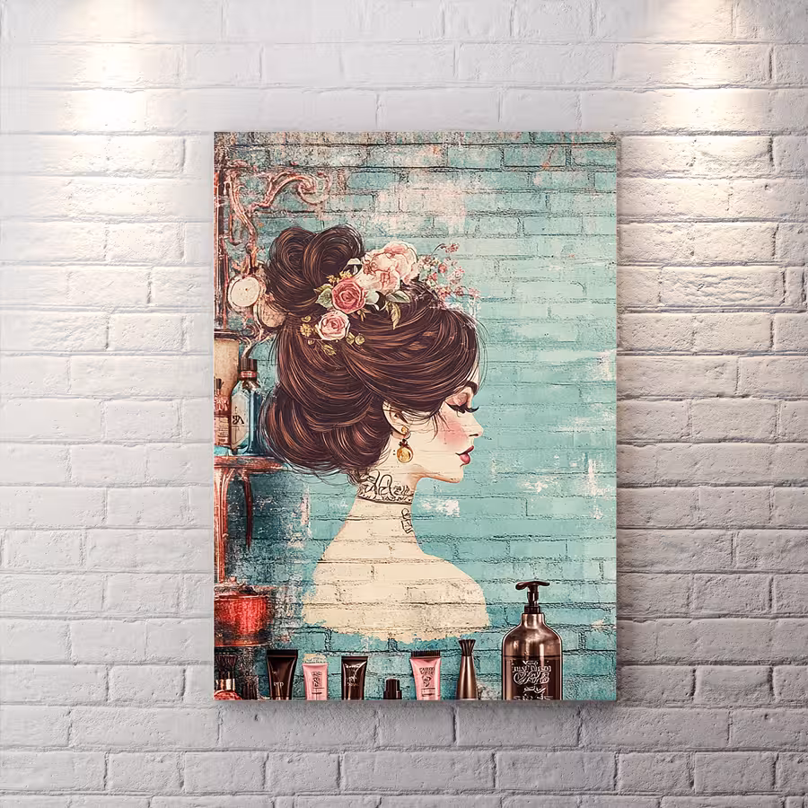 تابلو دیواری برای آرایشگاه زنانه HQCs-2757