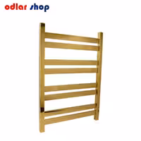 حوله خشک کن استیل طلایی 8 لول فلت(تخت)