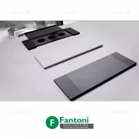 پریز برق مدل آمریکن با درب فلپ رنگ مشکی فانتونی N402