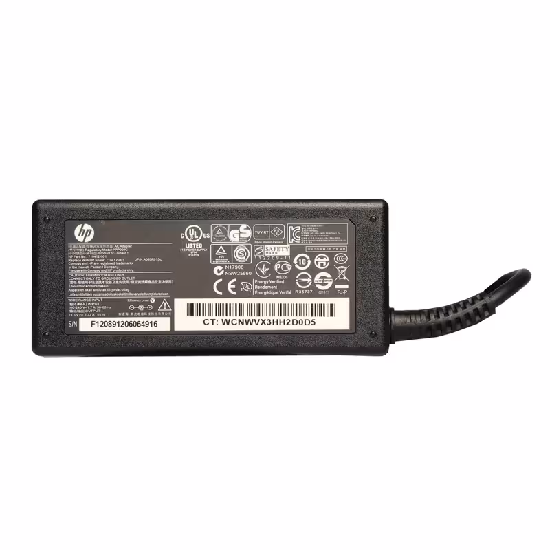 شارژر لپ تاپ اچ پی 19.5 ولت 3.33 آمپر با سر سوزنی بزرگ