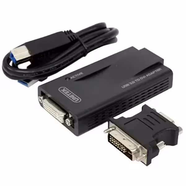 مبدل USB3.0 به DVI VGA یونیتک مدل Y-3801