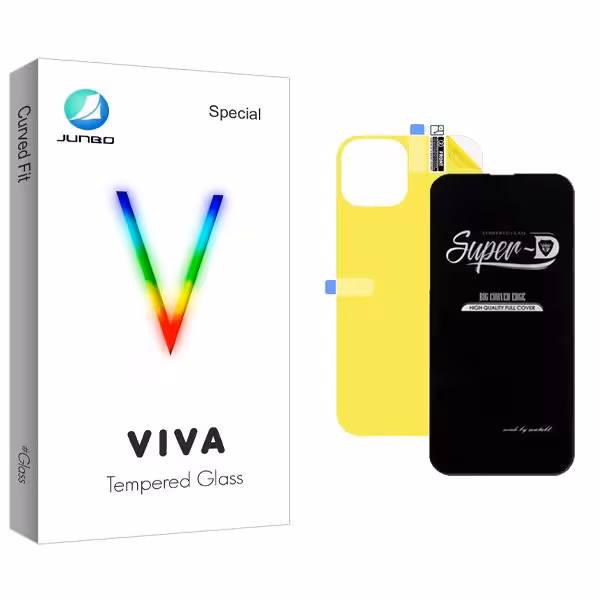 محافظ صفحه نمایش جانبو مدل Viva SuperD مناسب برای گوشی موبایل اپل iPhone 13 Pro  به همراه محافظ پشت گوشی