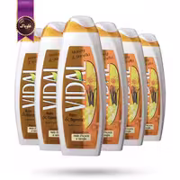 6 عدد شامپو بدن ژلی ویدال Vidal مدل با عصاره عسل و وانیل Honey & Vanilla حجم 750 میلی لیتر (اورجینال)