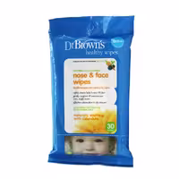 دستمال مرطوب صورت و بینی 30 عددی دکتر براونز Dr Browns(اصل)