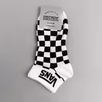 جوراب مچی آپتیمیست طرح ونس شطرنجی سفید