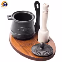 ظرف دیزی چدنی درب دار نالینو مدل Single Plus