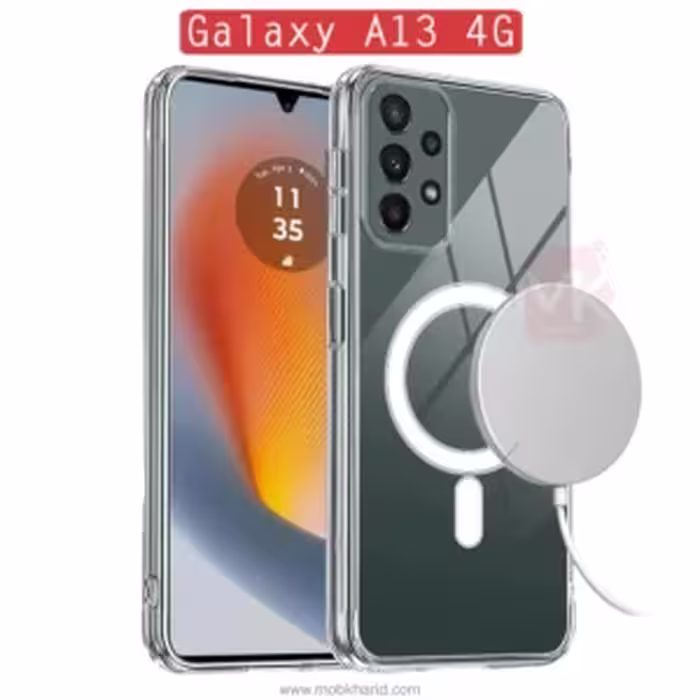 قاب مگسیف دار سامسونگ Clear Compatible   MagSafe Cover | Galaxy A13 4G
